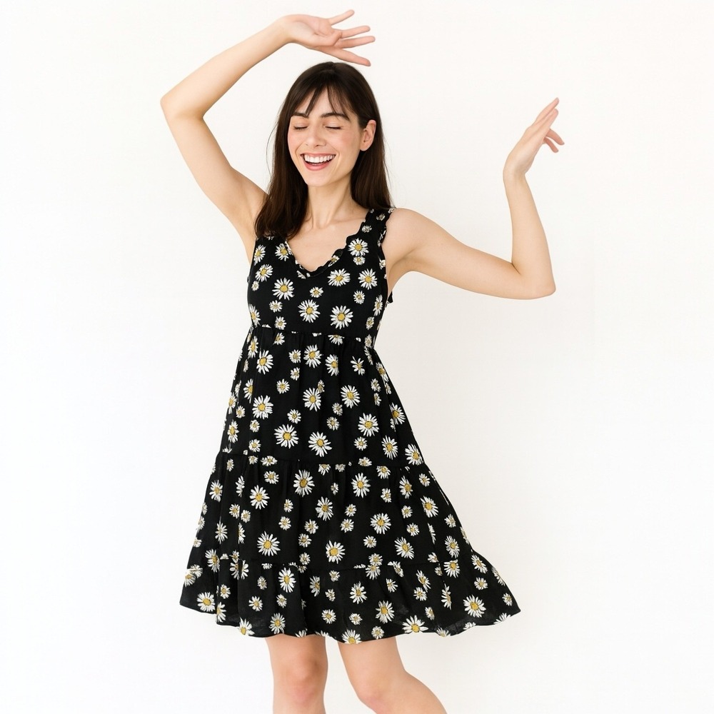 Sangria Women S Daisy Babydoll Dress Coquette Cottagecore Retro 90s Soft Girl